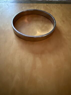 Classic Silver Women's Metal Bangle Bracelet